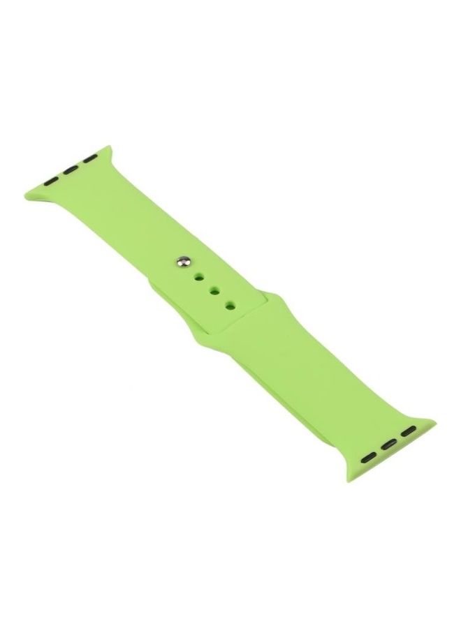 HuHa Replacement Watchband For Apple Watch Series 7/6/5/4/3/2/1/SE 42/44/45mm Grass Green - Image 1