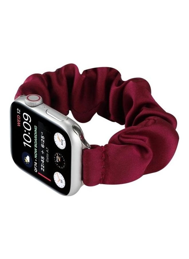 HuHa Replacement Watchband For Apple Watch Series 7/6/5/4/3/2/1/SE 42/44/45mm Red - Image 3