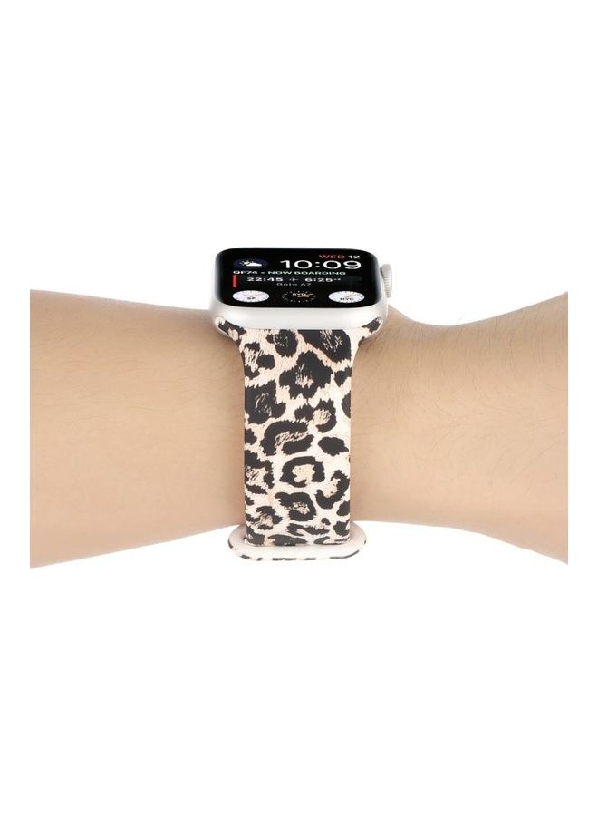 8-Buckle Printed Replacement Strap Watchband For Apple Watch Series 7/6/SE/5/4/3/2/1 41/40/38mm Multicolour