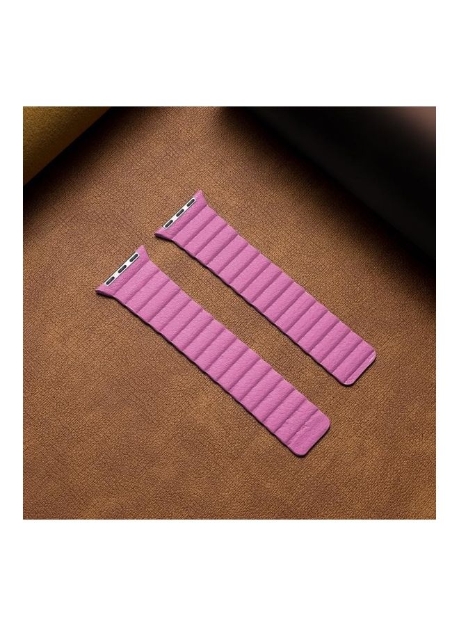 HuHa - Ethnic Replacement Watchband for Apple Watch Series 1/2/3/4/5/6/7/SE 38/40/41mm Pink - Image 1