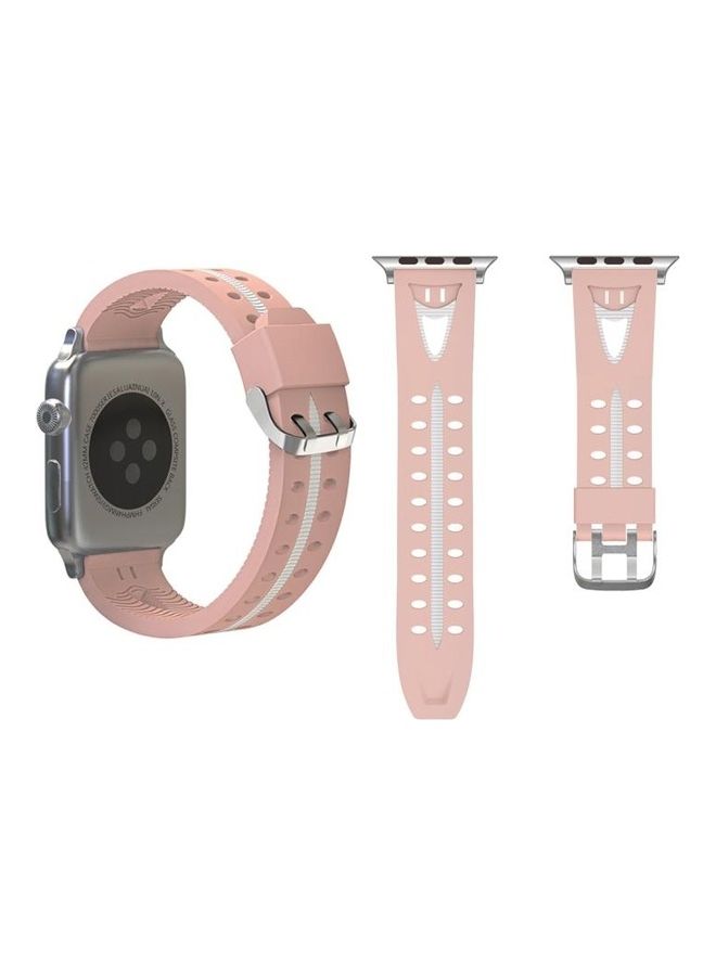 HuHa Ethnic Replacement Watchband For Apple Watch 1/2/3 38mm Pink - Image 1