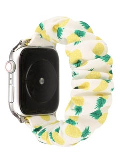 Ethnic Replacement Watchband For Apple Watch Series 1/2/3/4/5/6/7/SE 38/40/41mm Pineapple