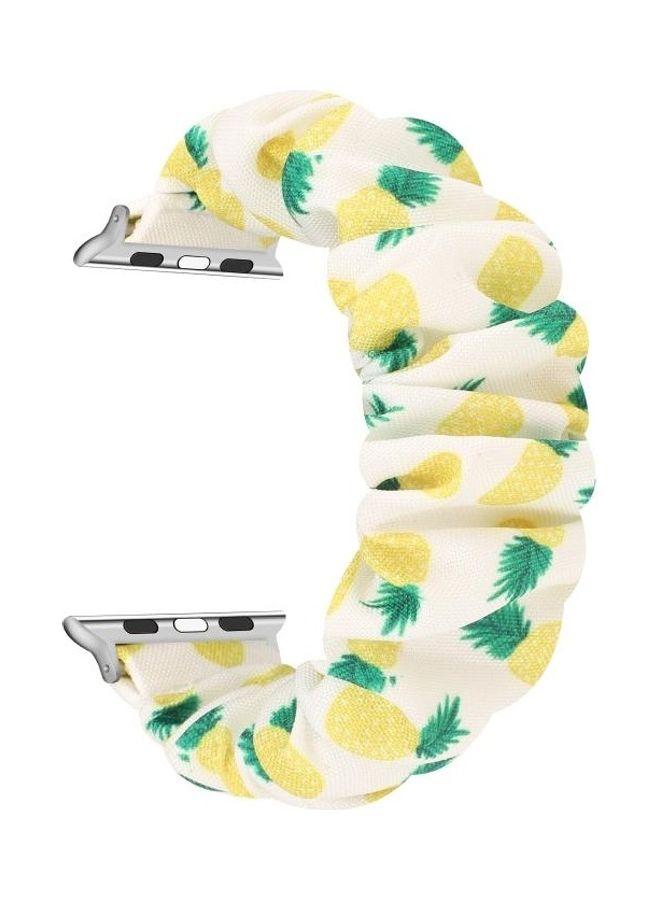 HuHa - Ethnic Replacement Watchband For Apple Watch Series 1/2/3/4/5/6/7/SE 38/40/41mm Pineapple - Image 1