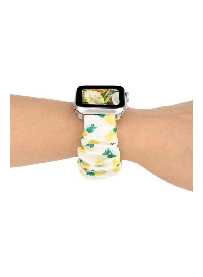 HuHa - Ethnic Replacement Watchband For Apple Watch Series 1/2/3/4/5/6/7/SE 38/40/41mm Pineapple - Image 1
