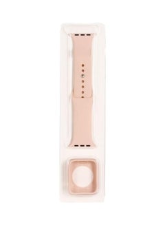 Silicone Replacement Strap Case with Screen Protector For Apple Watch Series 7/6/5/4 SE  40/41mm Pink