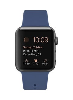 HuHa Replacement Watchband For Apple Watch Series 7/6/5/4/3/2/1/SE 42/44/45mm Sea Blue  - Image 2