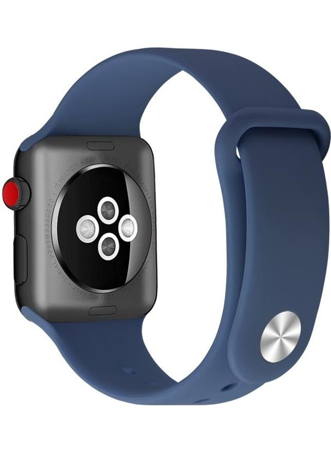 HuHa - Replacement Watchband For Apple Watch Series 7/6/5/4/3/2/1/SE 42/44/45mm Sea Blue - Image 1