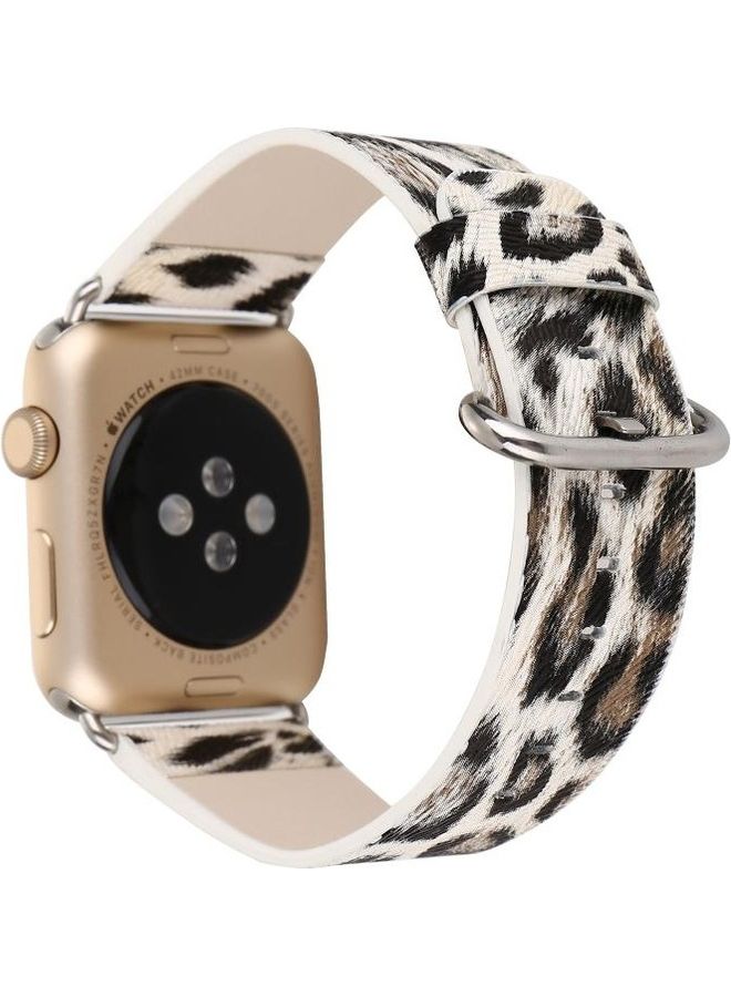 HuHa Fashion Strap Watchband For Apple Watch Series 7/6/5/4/3/2/1/SE 42/44/45mm Leopard Print - Image 1