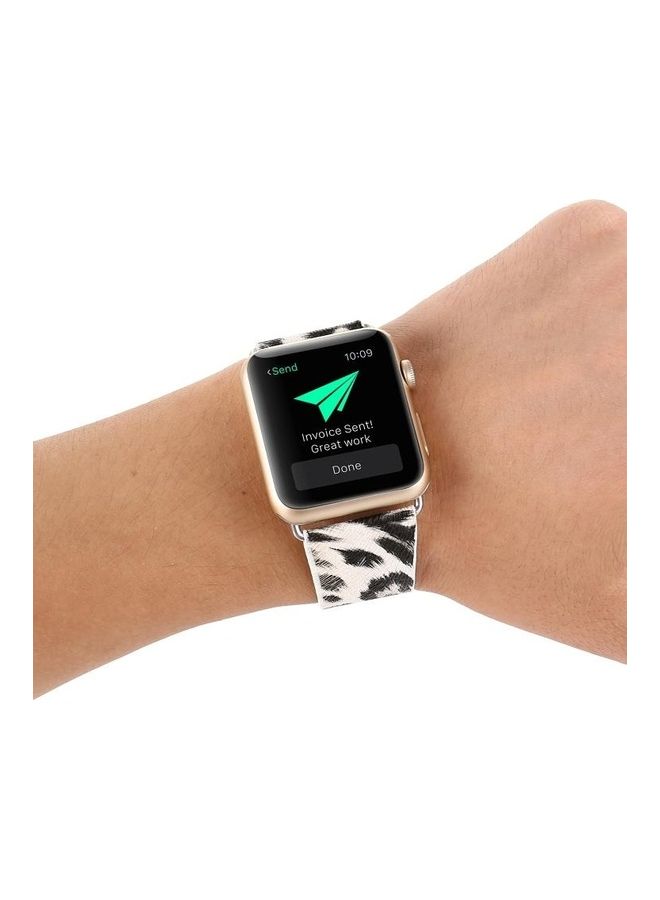 HuHa Fashion Strap Watchband For Apple Watch Series 7/6/5/4/3/2/1/SE 42/44/45mm Leopard Print - Image 5