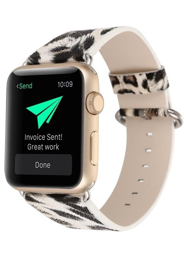 HuHa Fashion Strap Watchband For Apple Watch Series 7/6/5/4/3/2/1/SE 42/44/45mm Leopard Print - Image 2