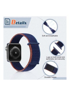 HuHa Hook and Loop Fastener Dual Section Replacement Watchband for Apple Watch Series 7/6/SE/5/4/3/2/1 42/44/45mm Seashell  - Image 4