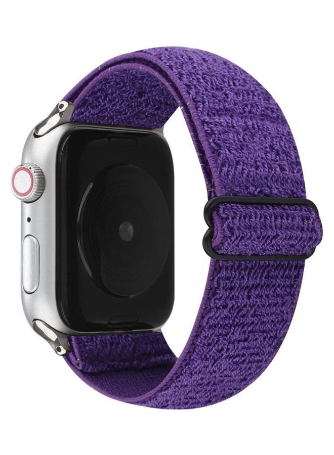 HuHa Ethnic Replacement Watchband for Apple Watch Series 1/2/3/4/5/6/7/SE 38/40/41mm Purple - Image 1