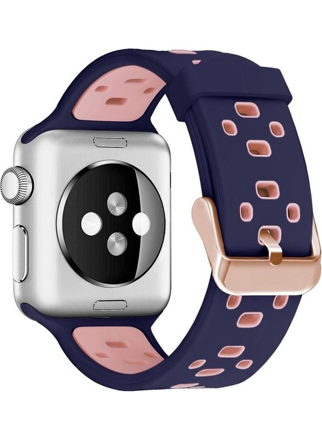 HuHa - Ethnic Replacement Watchband for Apple Watch Series 1/2/3/4/5/6/7/SE 38/40/41mm Purple/Pink - Image 1