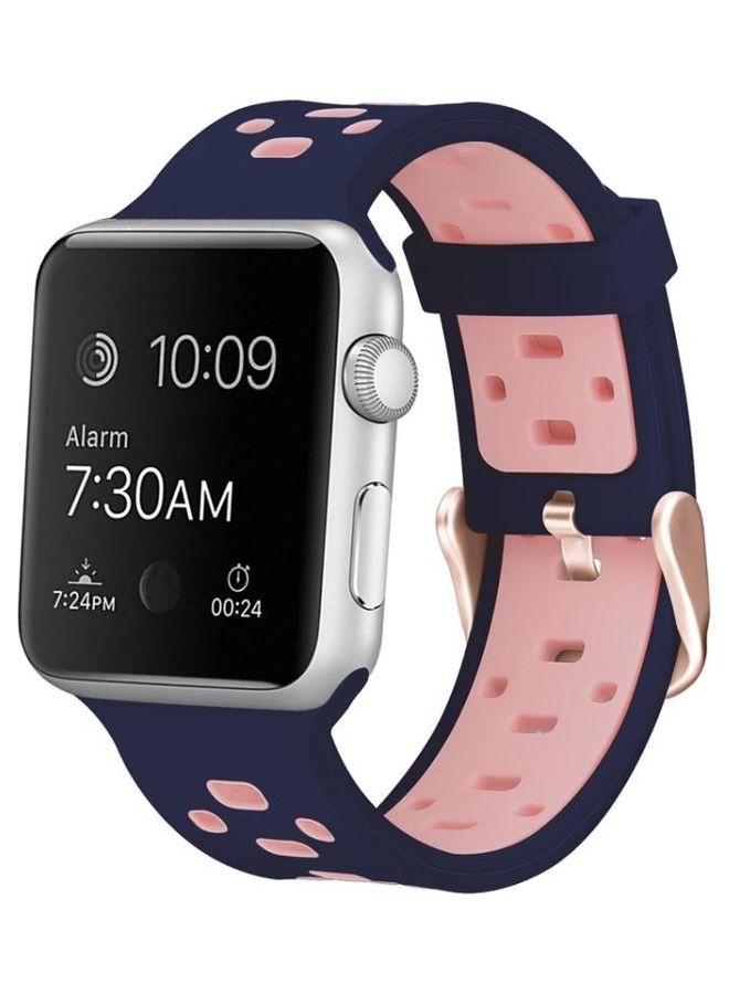 HuHa - Ethnic Replacement Watchband for Apple Watch Series 1/2/3/4/5/6/7/SE 38/40/41mm Purple/Pink - Image 1