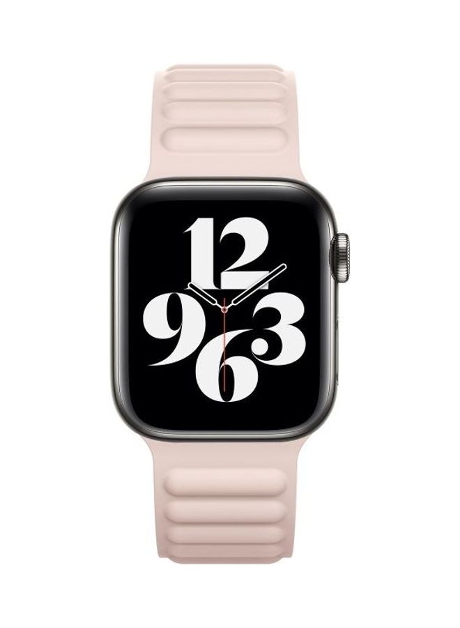 HuHa Replacement Watchband For Apple Watch Series 7/6/5/4/3/2/1/SE 42/44/45mm Light Pink - Image 3