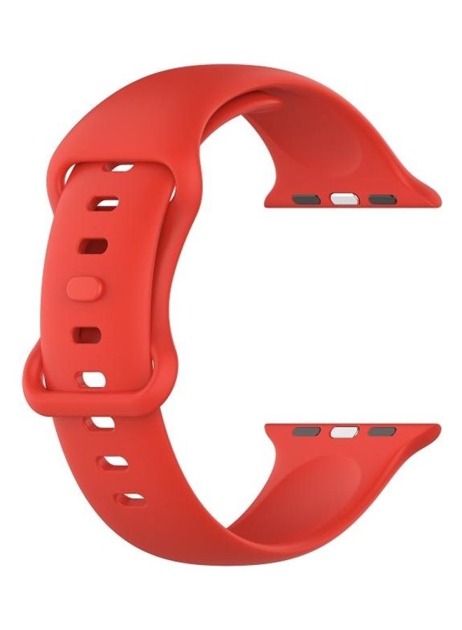 HuHa Replacement Watchband For Apple Watch Series 7/6/5/4/3/2/1/SE 38/40/41mm Red - Image 4