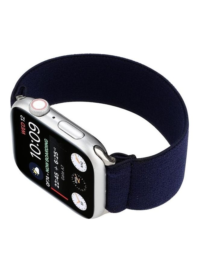 HuHa Ethnic Replacement Watchband for Apple Watch Series 1/2/3/4/5/6/7/SE 42/44/45mm Sapphire Blue  - Image 3