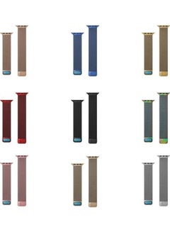 HuHa Adjustable Dual Section Milan Replacement Watchband For Apple Watch Series 7/6/SE/5/4/3/2/1 41/40/38mm Blue  - Image 5