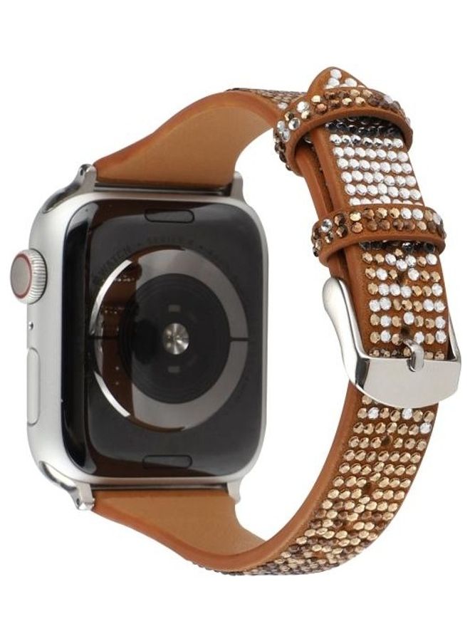 هوها سوار بديل لساعة أبل ووتش سيريس 7 مقاس 41 مم، وسيريس 6/SE /5 /4 مقاس 40 مم، وسيريس 3 /2 /1 مقاس 38 مم بني - Image 4