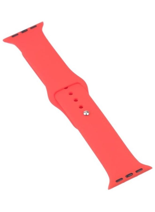 HuHa Silicone Replacement Strap with Protective Case For Apple Watch Series 3/2/1 42mm Red - Image 2