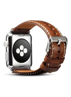 HuHa Replacement Strap Watchband For Apple Watch Series 7 41mm/6 & SE & 5 & 4 40mm/3 & 2 & 1 38mm Brown  - Image 4