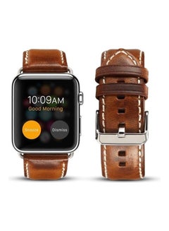 HuHa Replacement Strap Watchband For Apple Watch Series 7 41mm/6 & SE & 5 & 4 40mm/3 & 2 & 1 38mm Brown  - Image 2