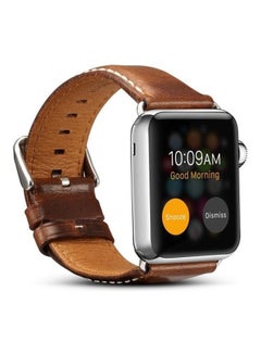 HuHa Replacement Strap Watchband For Apple Watch Series 7 41mm/6 & SE & 5 & 4 40mm/3 & 2 & 1 38mm Brown  - Image 3