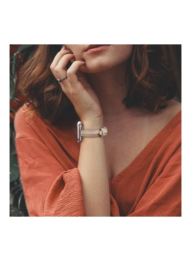 HuHa Replacement Watchband For Apple Watch Series 7/6/5/4/3/2/1/SE 42/44/45mm Pink - Image 5