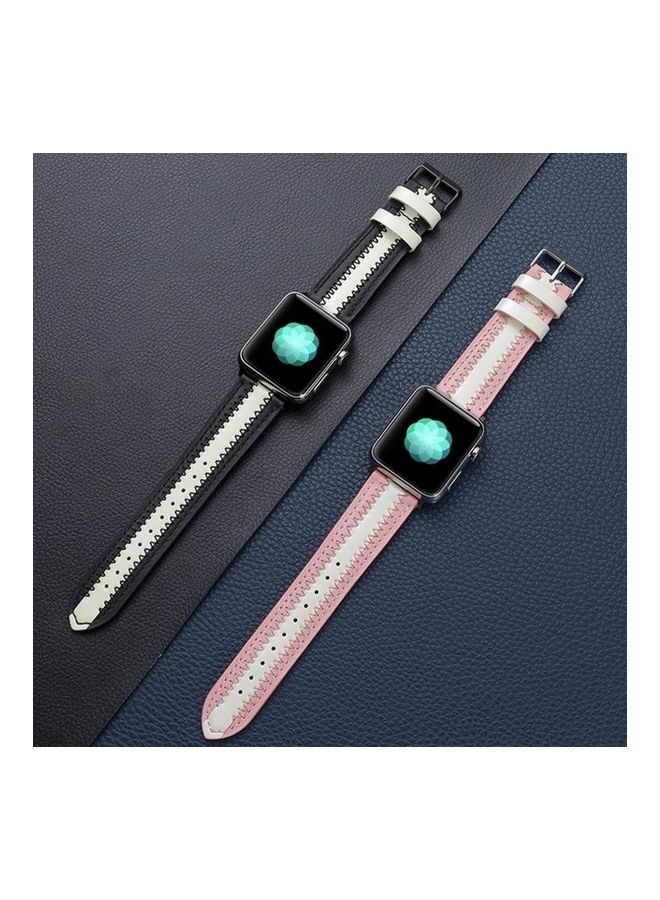 HuHa Replacement Strap Watchband For Apple Watch Series 7 41mm/6 & SE & 5 & 4 40mm/3 & 2 & 1 38mm Brown - Image 4