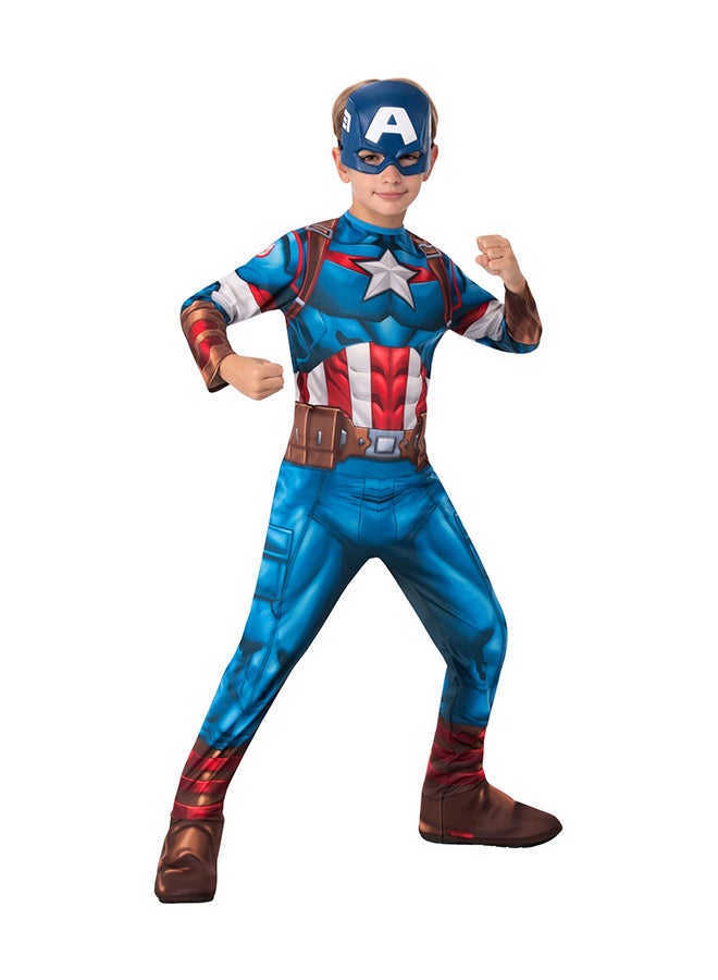 RUBIE'S Official Marvel Avengers Captain America Kids Deluxe Costume Small  - Image 2