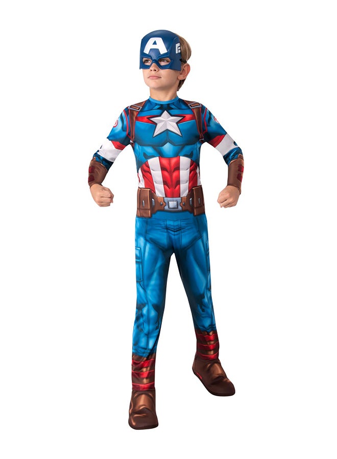RUBIE'S - Official Marvel Avengers Captain America Kids Deluxe Costume Medium - Image 1