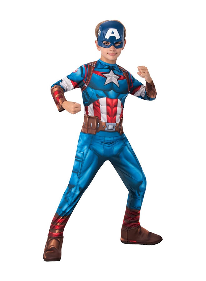 RUBIE'S - Official Marvel Avengers Captain America Kids Deluxe Costume Medium - Image 1