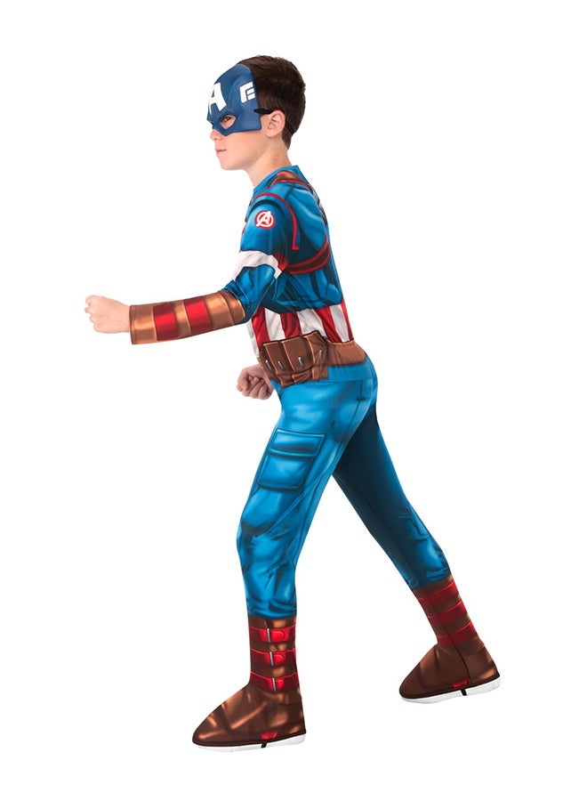 RUBIE'S - Official Marvel Avengers Captain America Kids Deluxe Costume Medium - Image 1