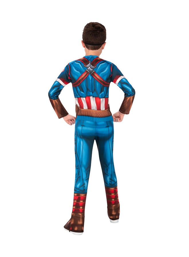 RUBIE'S Official Marvel Avengers Captain America Kids Deluxe Costume Large  - Image 4