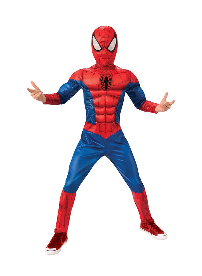 زي Marvel Avengers Spiderman Muscle-Chest للأطفال مقاس كبير Large