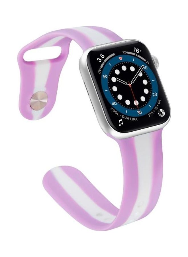 HuHa Replacement Watchband For Apple Watch Series 7/6/5/4/3/2/1/SE 38/40/41mm Purple - Image 3