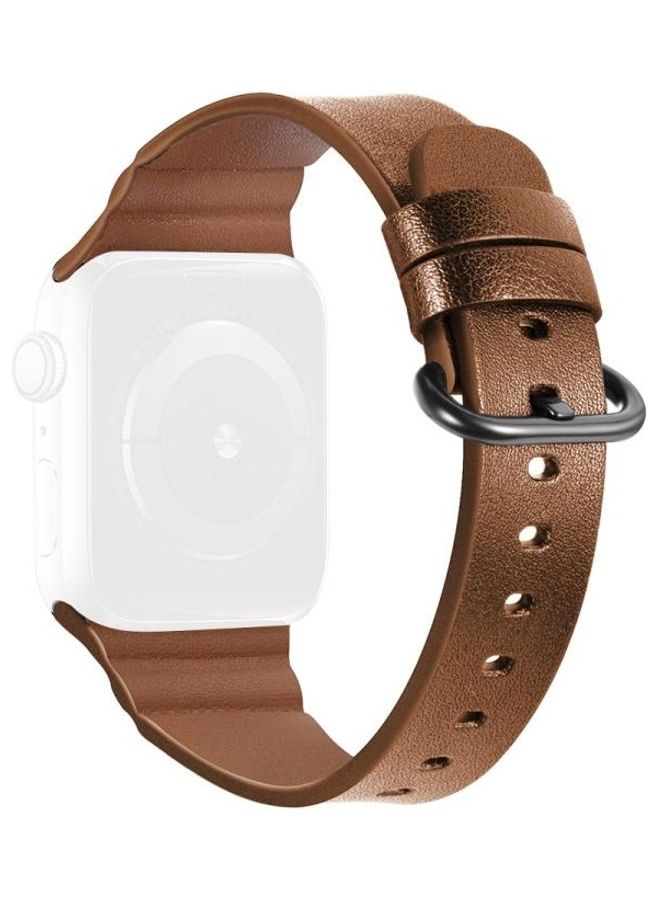 HuHa Replacement Watchbands For Apple Watch Series 7 45mm/6 & SE & 5 & 4 44mm/3 & 2 & 1 42mm Brown - Image 1