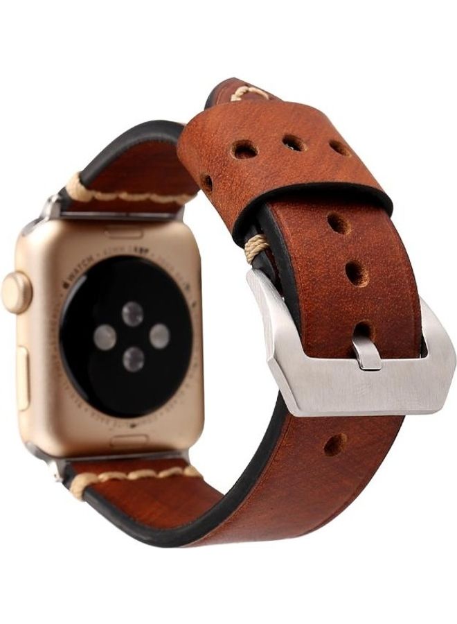 HuHa Replacement  Watchband For Apple Watch Series 3 & 2 & 1 42mm Coffee - Image 4