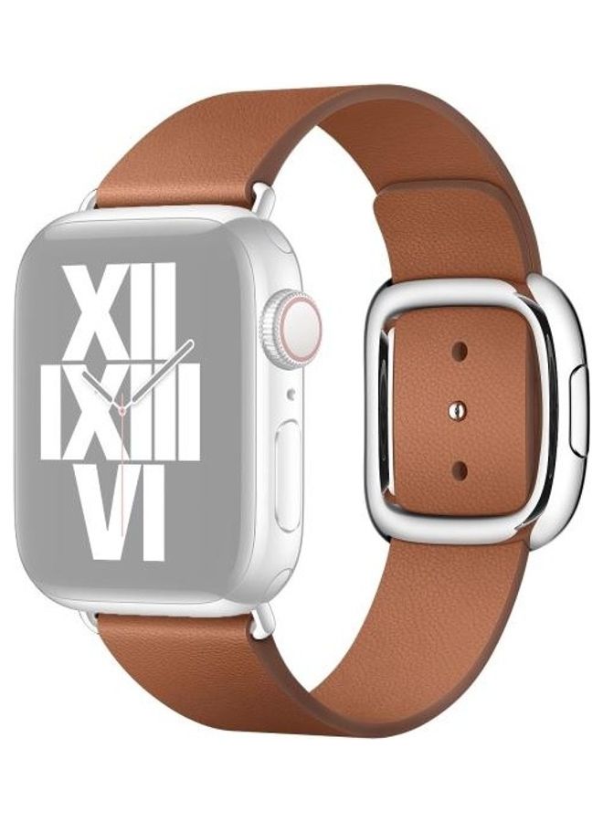HuHa Replacement Watchbands For Apple Watch Series 7 41mm/6 & SE & 5 & 4 40mm/3 & 2 & 1 38mm Brown - Image 1