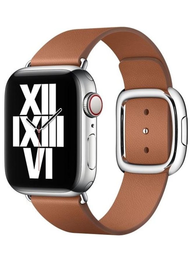 HuHa Replacement Watchbands For Apple Watch Series 7 41mm/6 & SE & 5 & 4 40mm/3 & 2 & 1 38mm Brown - Image 3