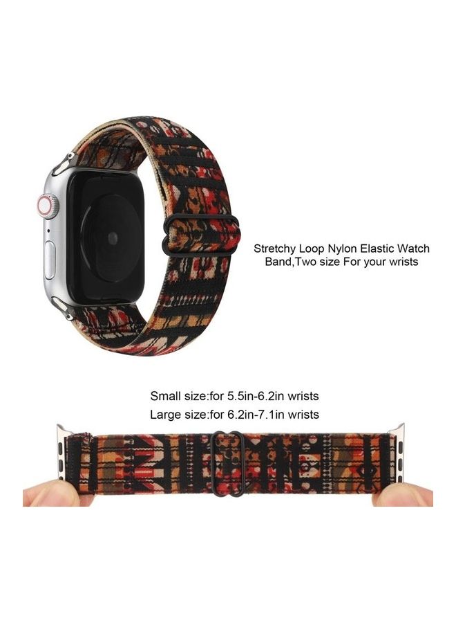 HuHa - Ethnic Replacement Watchband For Apple Watch Series 1/2/3/4/5/6/7/SE 42/44/45mm Plaid - Image 1