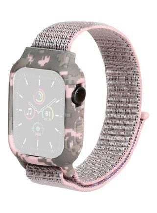 Nylon Replacement Wrist Strap Watchbands for Apple Watch Series 7/6/SE/5/4/3/2/1 38/40/41mm Pink - v1634545057/N51421570A_1