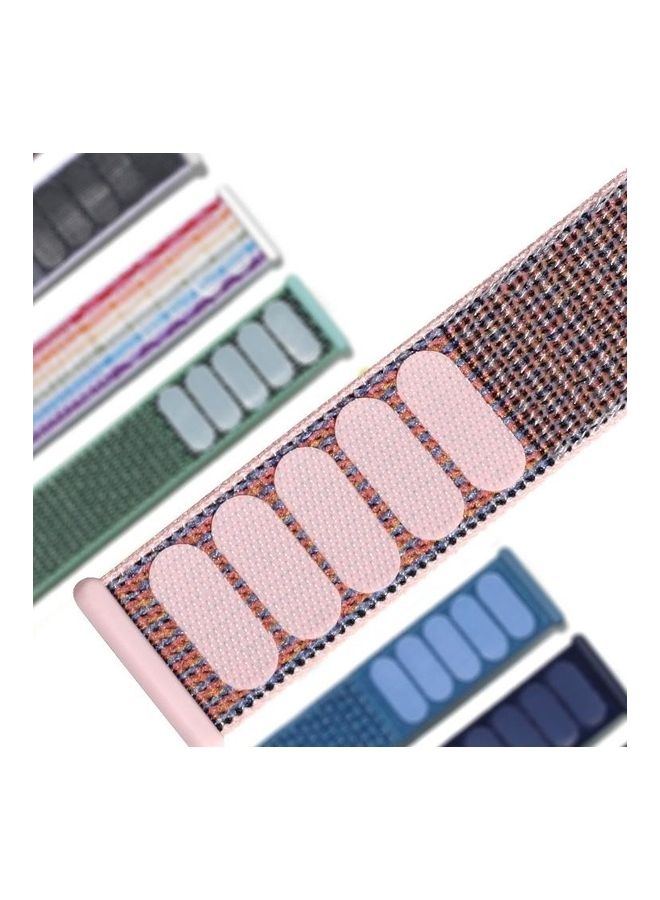 HuHa - Nylon Replacement Wrist Strap Watchbands for Apple Watch Series 7/6/SE/5/4/3/2/1 38/40/41mm Pink - Image 1