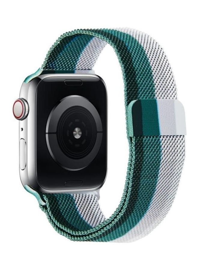 HuHa - Rainbow Milanese Replacement Watchband  For Apple Watch Series 7 45mm/6 & SE & 5 & 4 44mm/3 & 2 & 1 42mm Multicolour - Image 1