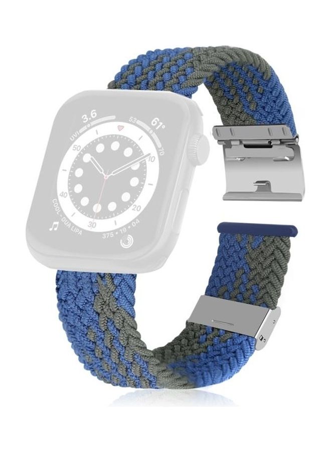 HuHa Replacement Watchbands For Apple Watch Series 7 41mm/6 & SE & 5 & 4 40mm/3 & 2 & 1 38mm Blue Green - Image 1