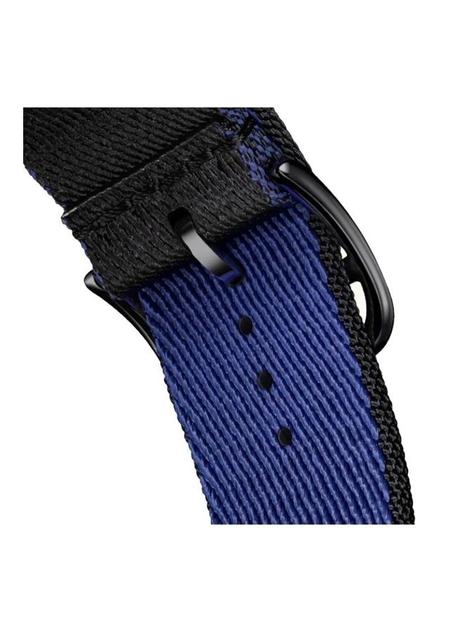 HuHa - Replacement Wrist Strap For Apple Watch Series 7 41mm/6 & SE & 5 & 4 40mm/3 & 2 & 1 38mm Blue/Orange - Image 1