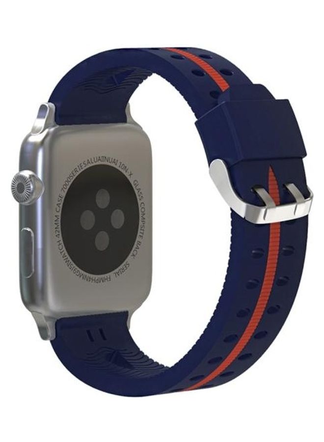 HuHa Ethnic Replacement Watchband For Apple Watch 1/2/3 42mm Blue/Red - Image 4