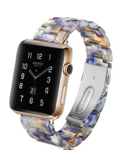Simple Fashion Replacement Watch Strap for Apple Watch Series 5 & 4 40mm & Series 3 & 2 & 1 38mm Blue Ocean