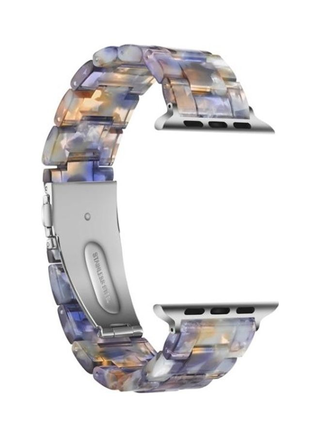 HuHa - Simple Fashion Replacement Watch Strap for Apple Watch Series 5 & 4 40mm & Series 3 & 2 & 1 38mm Blue Ocean - Image 1