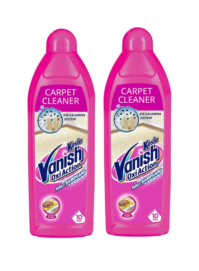 Vanish Stain Remover Carpet Cleaner Shampoo Pack Of 2 Pink 2x850ml  - Image 1